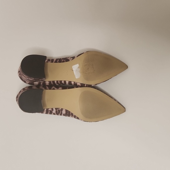 Nine West Women's Brown Leopard Print Block Heel Pump Size 7 - Picture 4 of 7